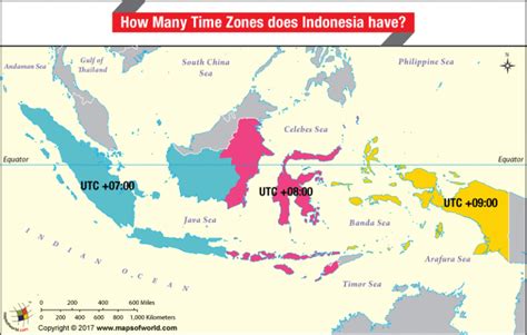 how many time zone in indonesia